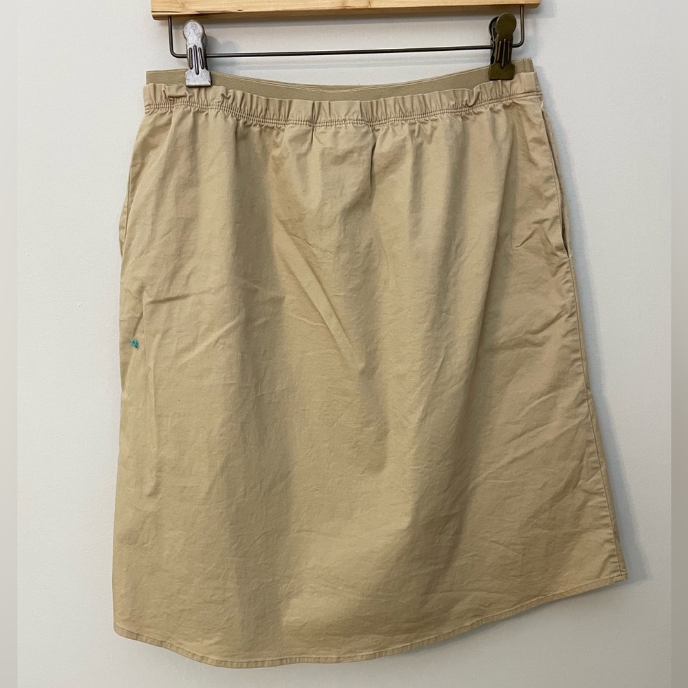 Sag Harbor Khaki Skirt MP Mini pull on vintage